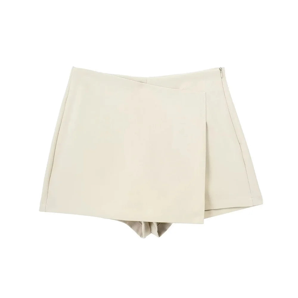 MUJER Woman Shorts Skirts Asymmetric High waist Shorts Skirts for Women Black Pink Mini Skirt Shorts Woman Fashion Women shorts