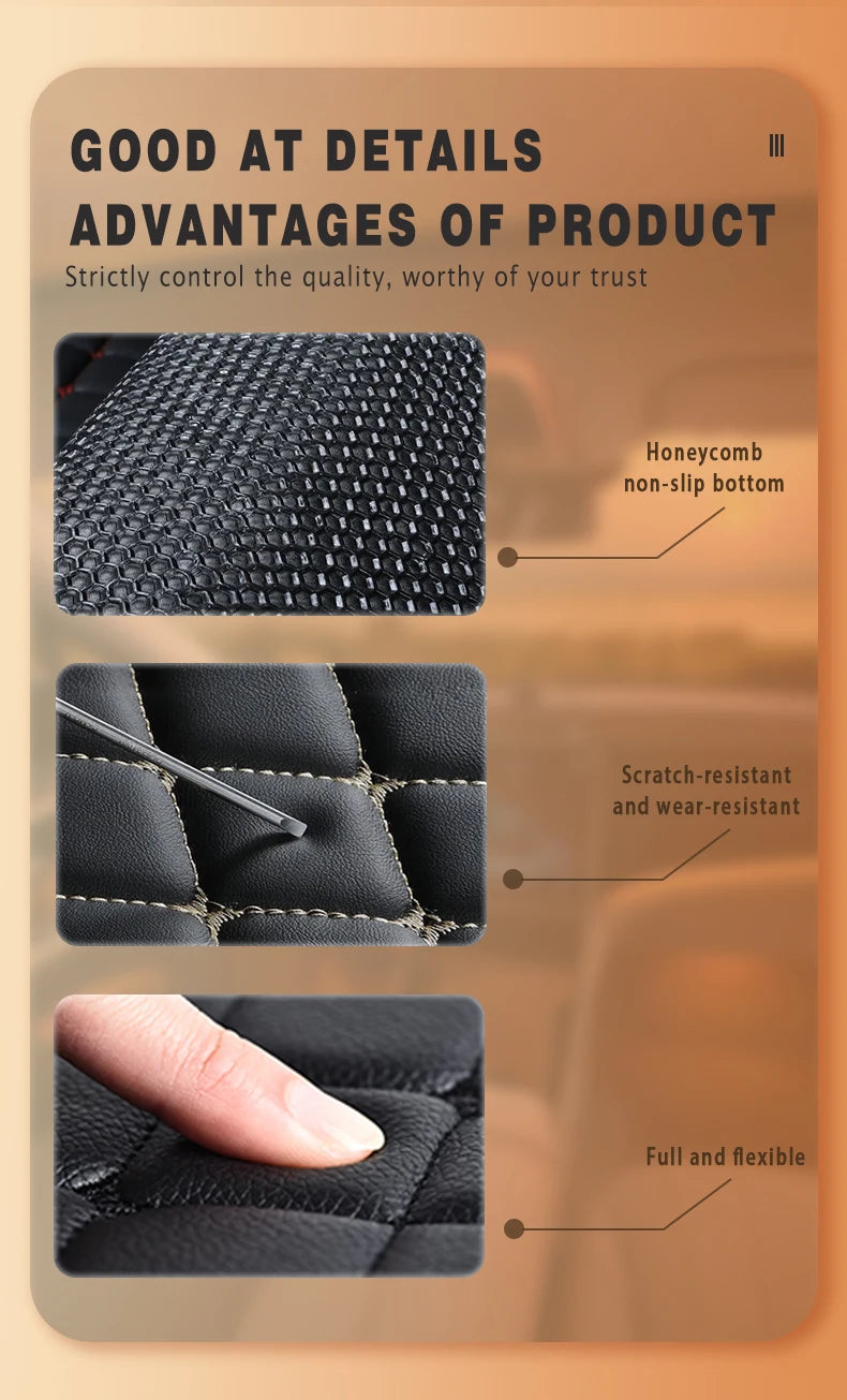 Universal Car Trunk Carpets Rear Rugs Auto Accessories Interior Products Covers Parts Waterproof Automobiles Custom Replacement