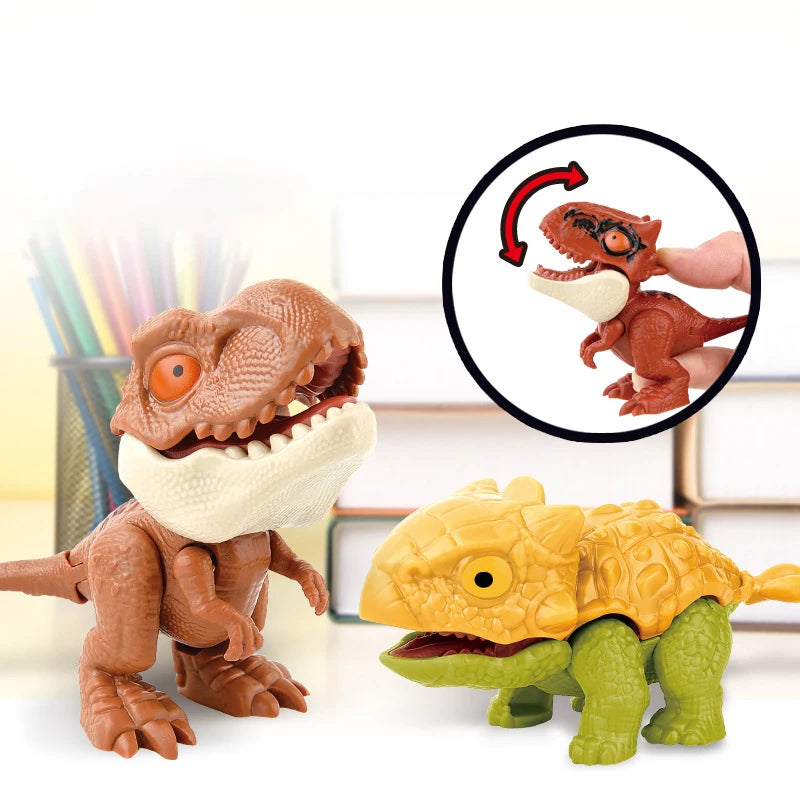 Children's Finger Dinosaur Toys Mini Funny Creative Tricky Tyrannosaurus Animals Model Kids Interaction Toy Gifts