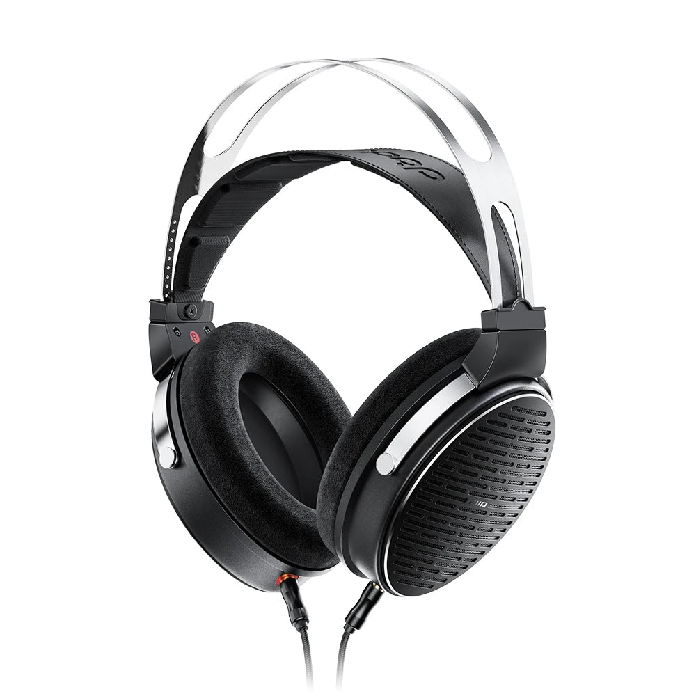 FiiO JT3 Over-Ear Open-Back Headphones, 50mm Dynamic Driver, PEK+PU Composite Diaphragm, Detachable 3.5mm Cable with Mic