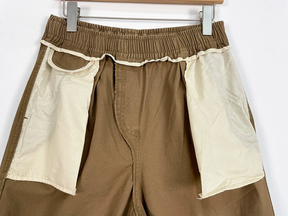 American High Quality Vintage Plus Size Cargo Men Pants Streetwear Baggy Casual Pants Harajuku Trend Straight-Leg Trousers Male