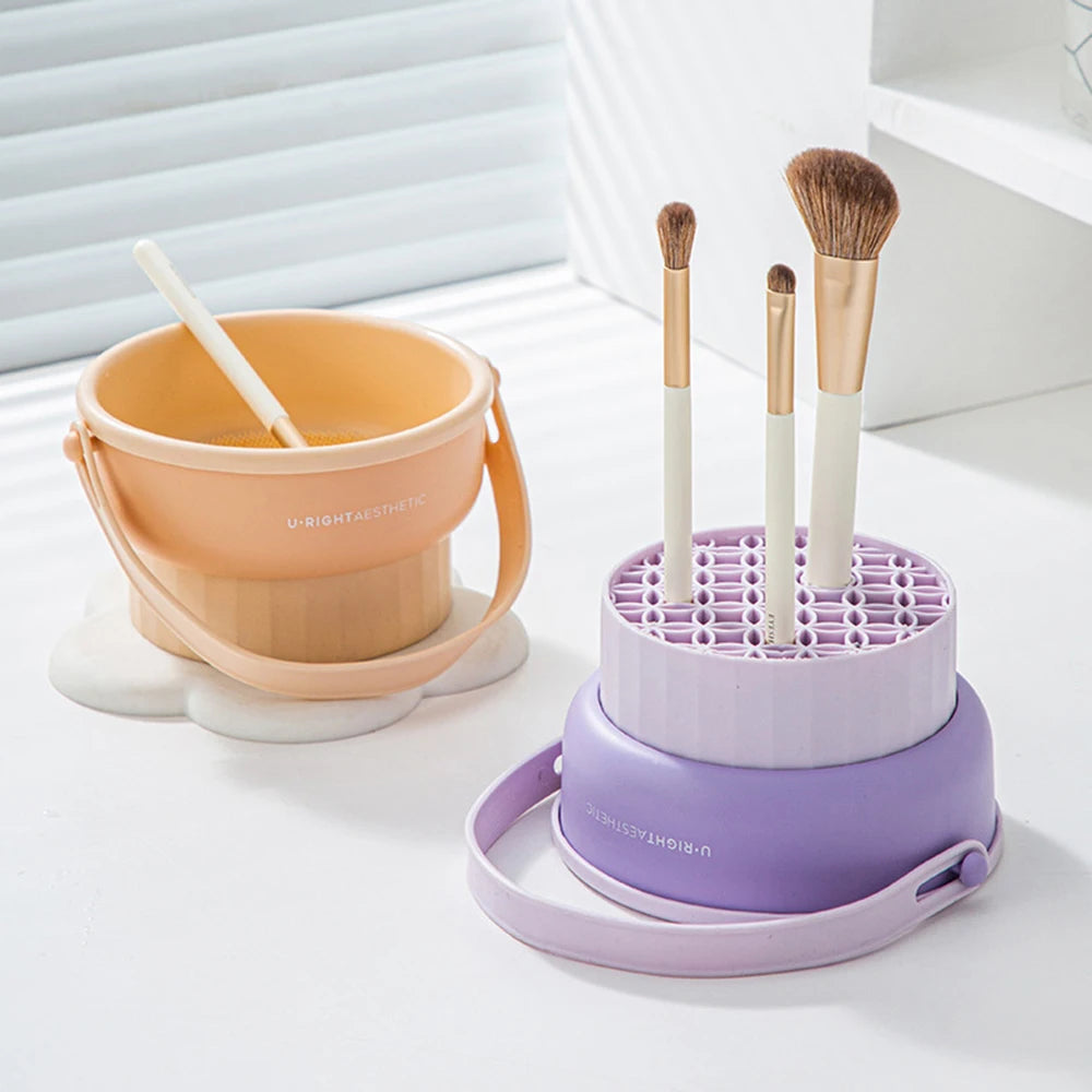 Makeup Brush Cleaning Bucket