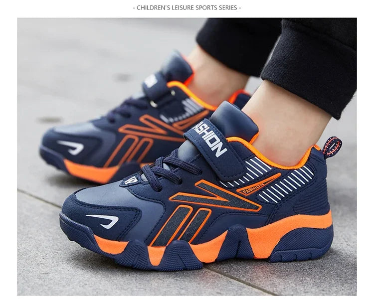 Children Boys Shoes School Sports Fashion Leather For Kids Tennis Casual Sneakers Children's Boy Running 7-13 Years Walking Shoe