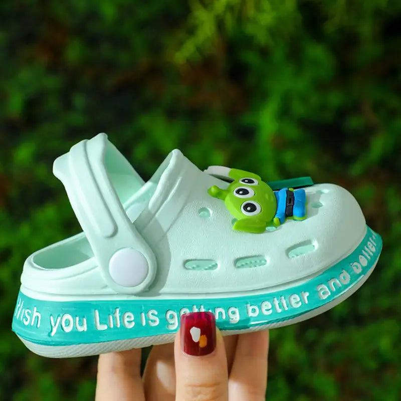 Summer Children Sandals Baby Boy Girl Cartoon Toy Story Buzz Lightyear Print Kids Slipper Indoor Non-slip Soft Beach Shoes 18-29