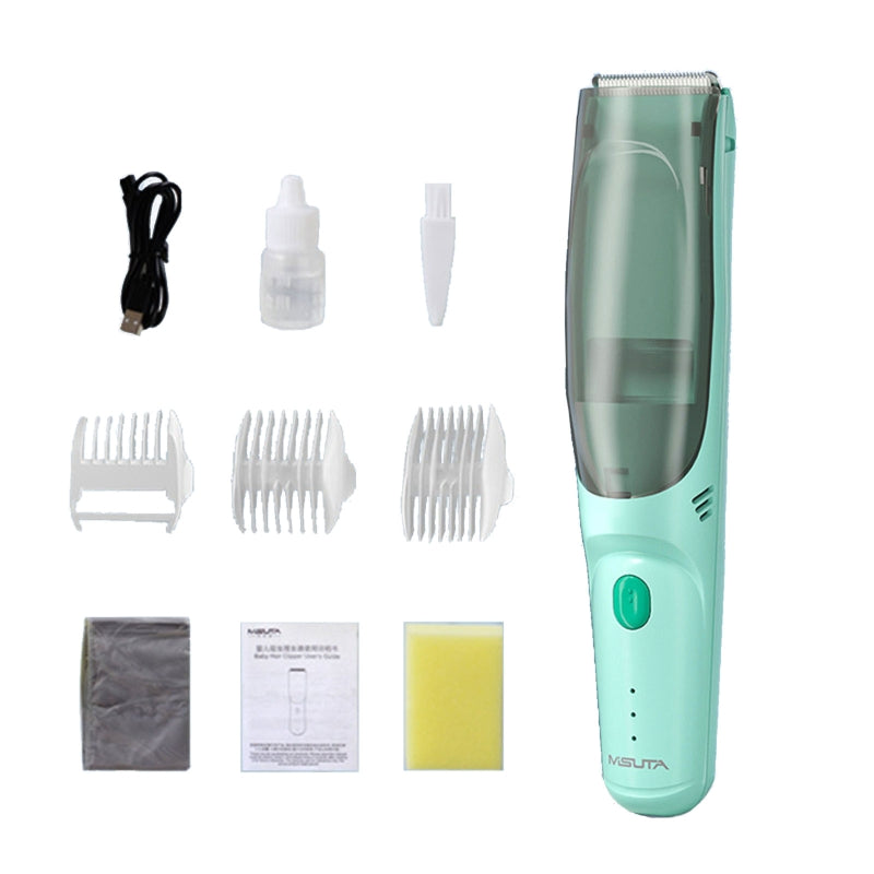 Baby Hair Clipper Hair Trimmer Electric Hair Shaver Infant Hair Cutting Kit USB Suction Hair Clipper Safety & Waterproof