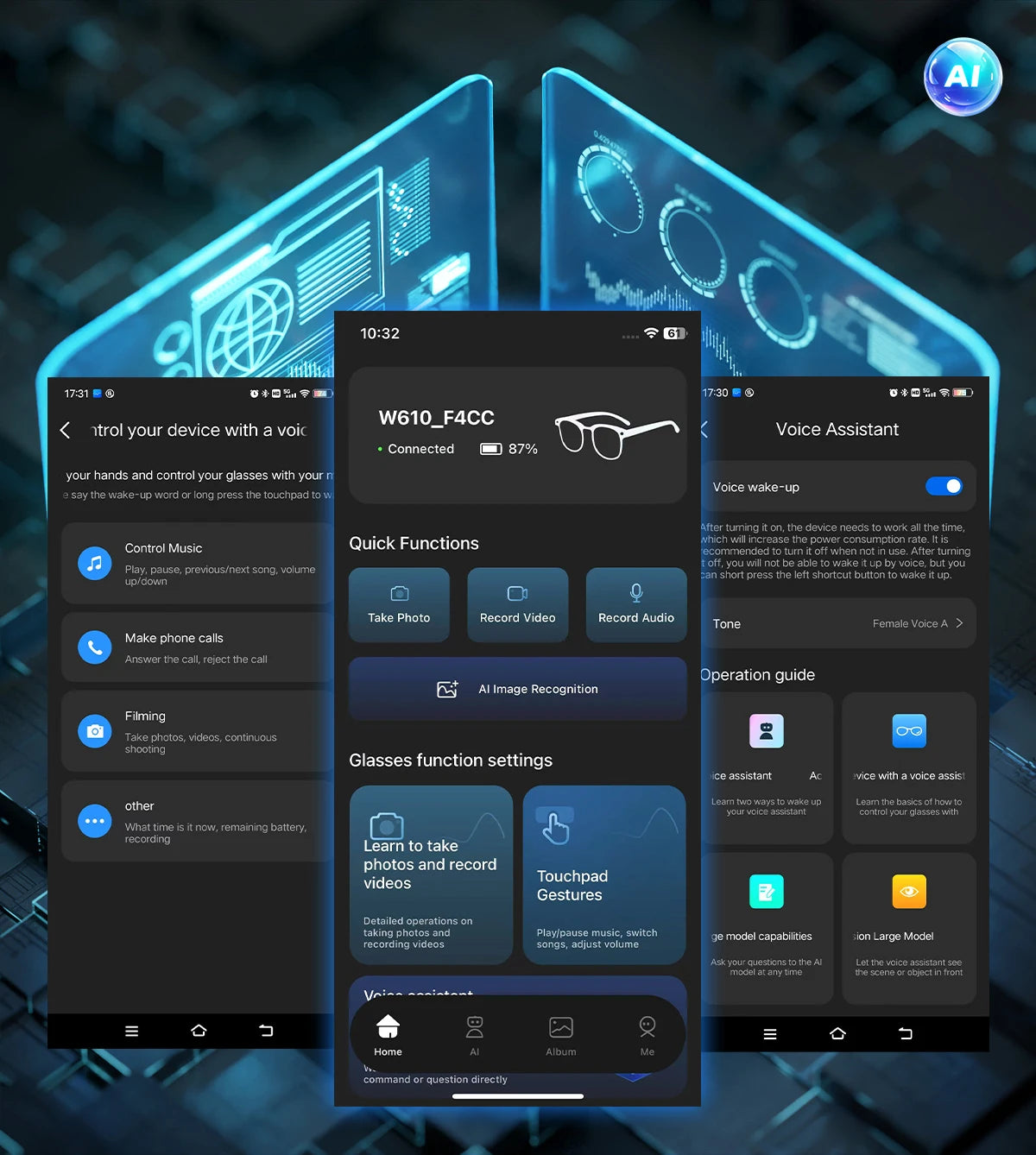 800W With Camera Smart Glasses Woman Video Recording AI Photo Recognition Eyewear Earphone Call Translation Voice Sunglasses Men