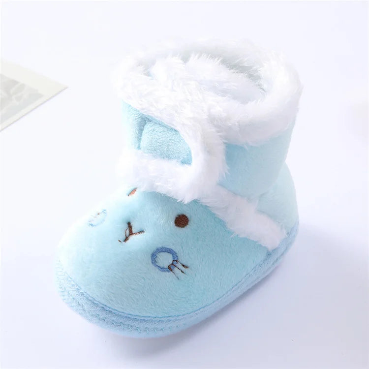 Cute Toddler Baby Shoes for Girls Boys 0-18Month First Walkers Winter Thick Warm Infant Baby Shoes Newborn Baby Girl Boy Shoes