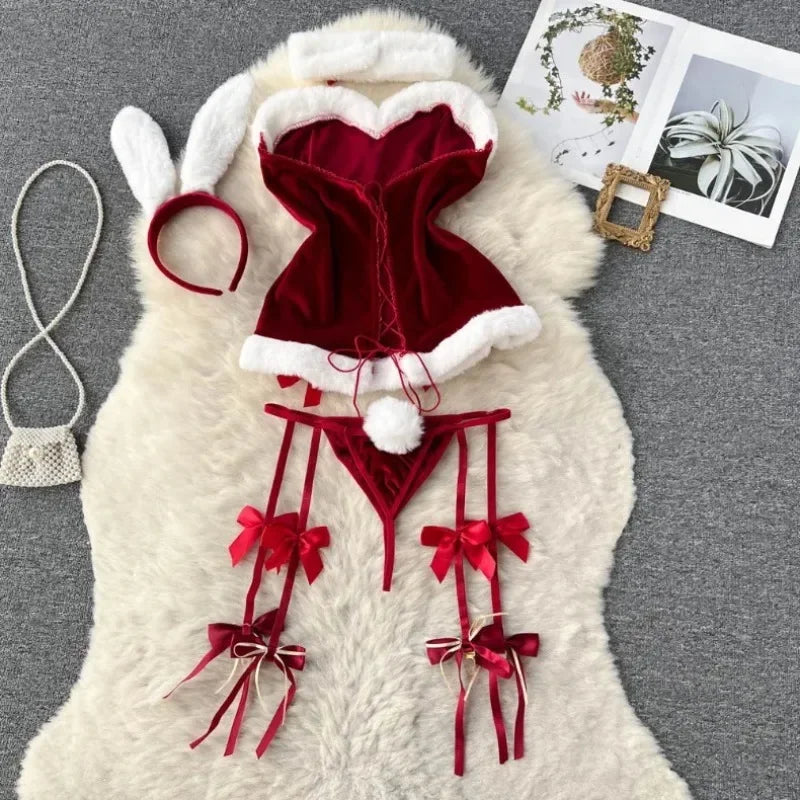 Women's Bras Women's Underwear Sets Sexy Lingerie Outfit Bra and Panty Set Woman Clothes Attractive Chest Suspenders Below Sex