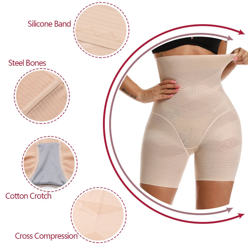 High Waist Butt Lifter Slimming Underwear Body Shaper Women Shapewear Tummy Control Panties Thigh Slimmer Safety Shorts