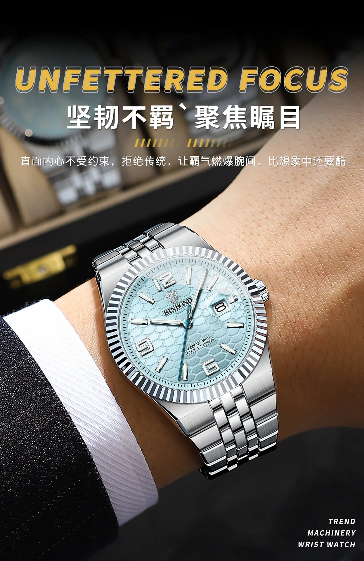 AL-144Authentic high-end men's 2025 new men's concept large dial men's watch Luxury gift men's wristwatch