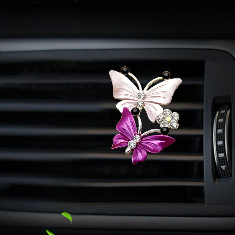 Air Conditioning Outlet Perfume Butterfly Clip Car Hanging Accessories
