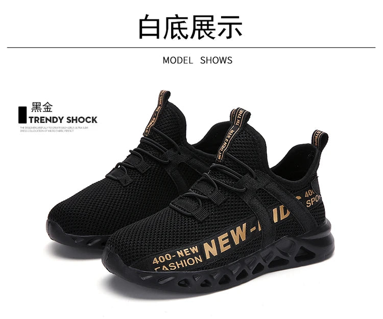 Kids Sports Shoes Boys Children Athletic Sneakers Mesh Lightweight Running Basketball Tennis School Outdoor Casual Shoes ﻿
