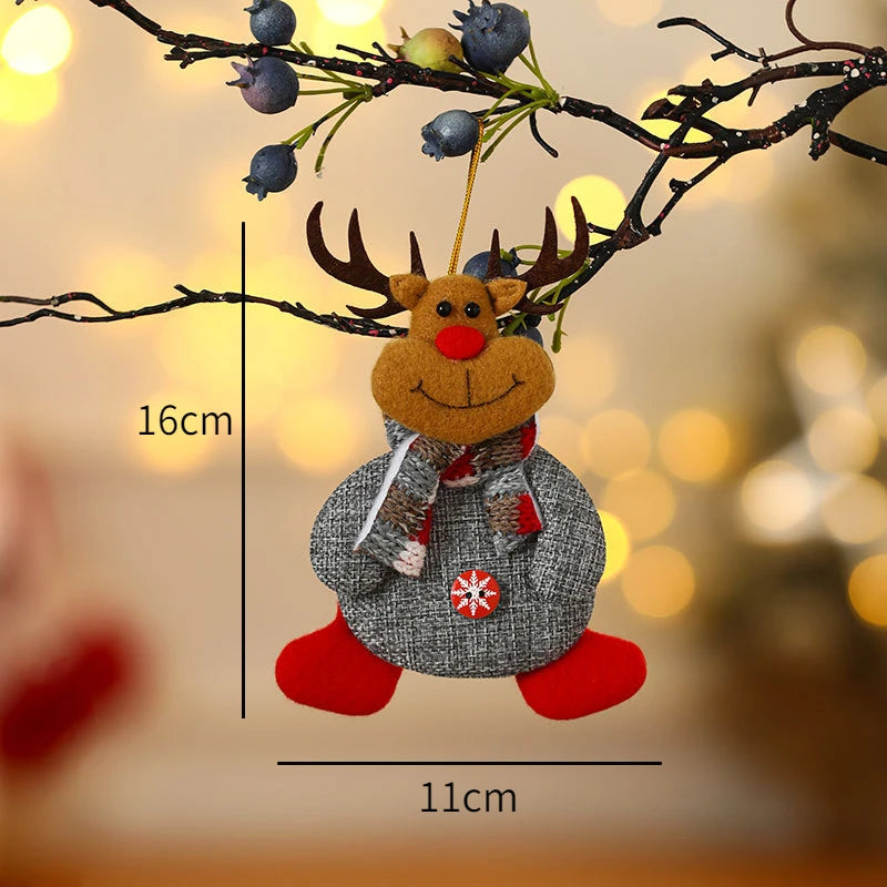 New Year 2025 Christmas Tree Decorations Cute Dolls