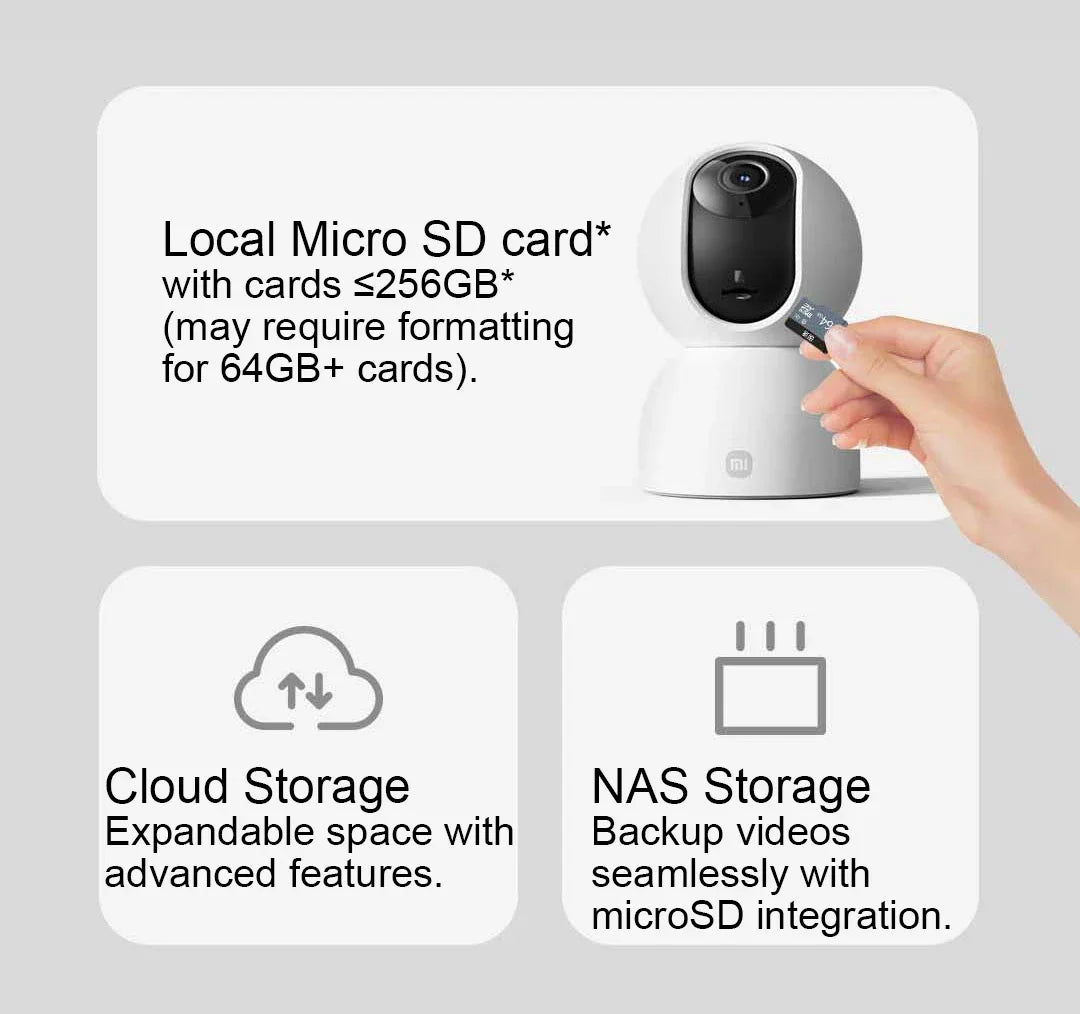XIAOMI Home Security Intelligent Wifi Camera PTZ 2K,Color Night Vision,Two‑Way Audio,AI Human Face Detection,Chinese Version