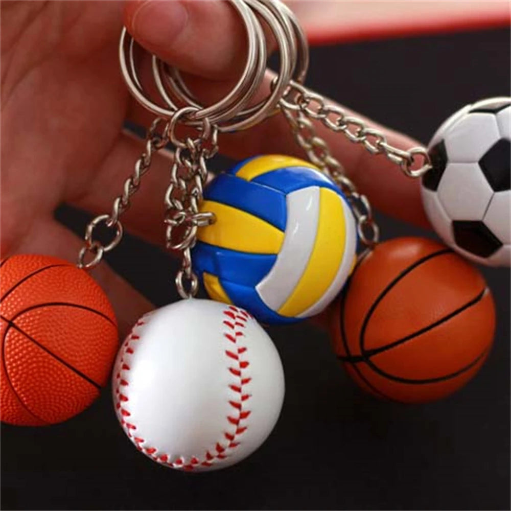 Football Car Pendant Baseball Keychains Bag Holder Keychains