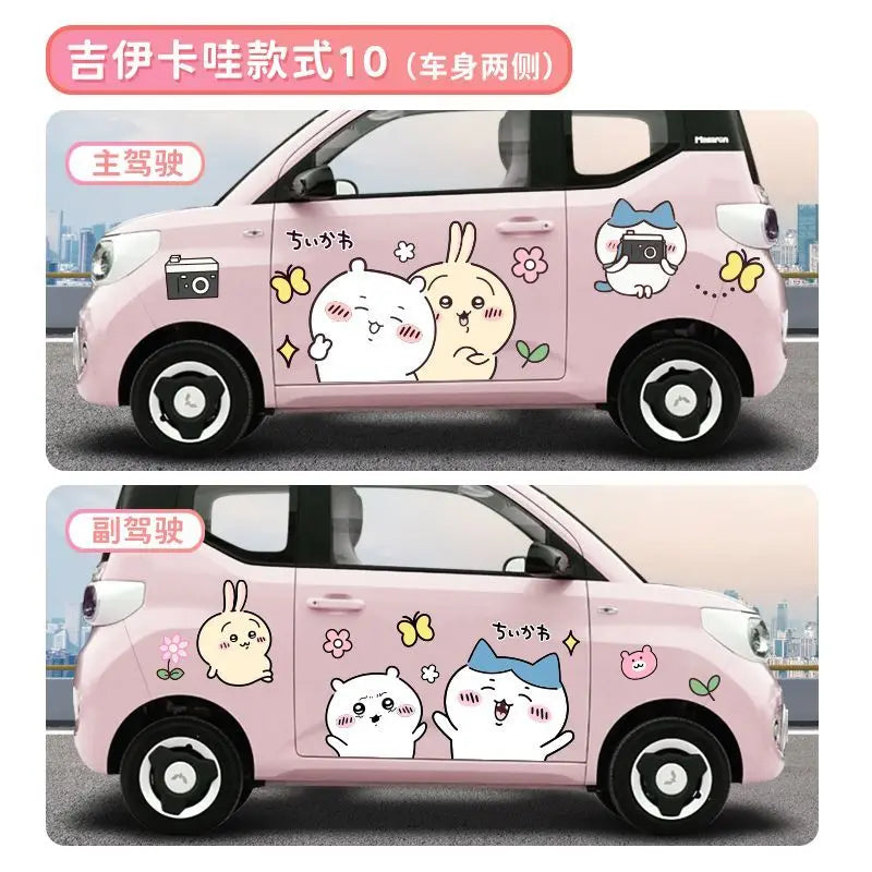 Stickers Car Accessories Decorate Hachi ware Usagi Car Accessories Gift