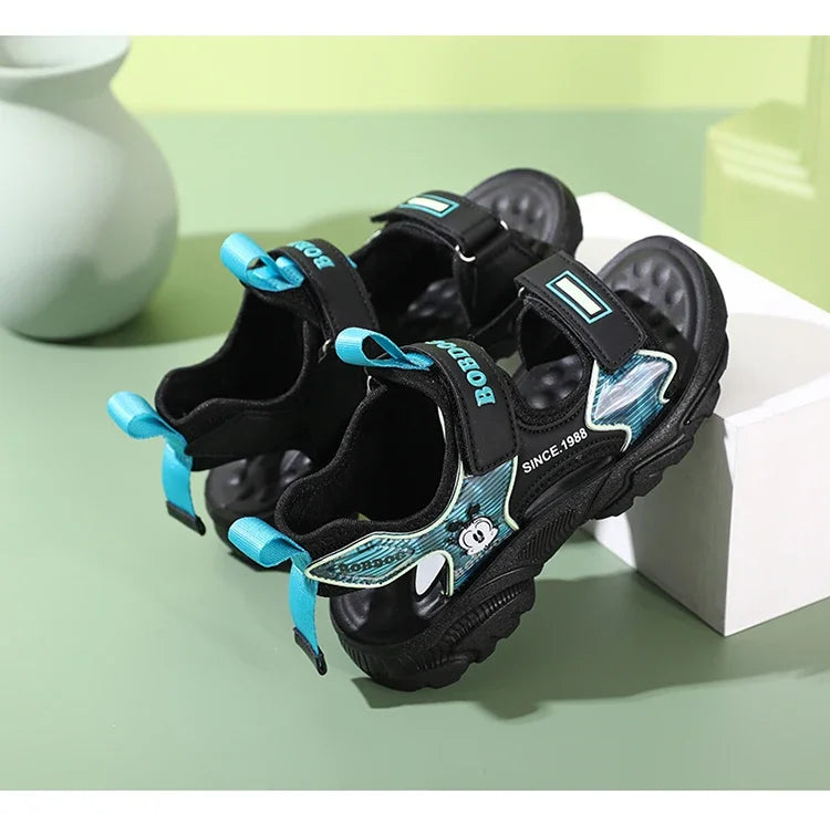 Kids Summer Shoes Fashion Big Boys Beach Sandals Children Casual Sports Sandals Color Matching Anti-skid Classic Size 28-40