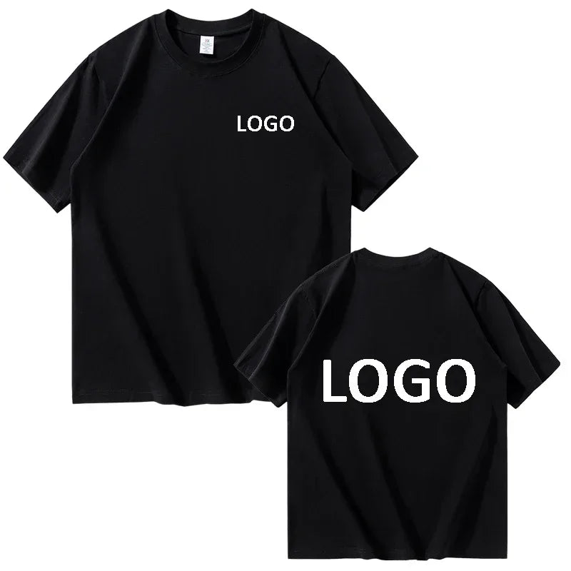 Customized Cotton Printed T-shirts Men Fashion Short Sleeve Tshirt Women Personality Casual Streetwear Tee Tops Camiseta