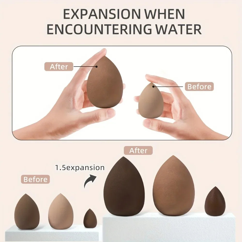 20/40PC makeup tool set large and small beauty sponges for flawless makeup application and removal of makeup full set of tools