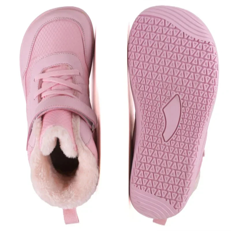 Kids High Top Barefoot Shoes Boys Girls Minimalist Sneakers Lightweight Comfort Zero Drop Shoes Toddler Little Big Kid