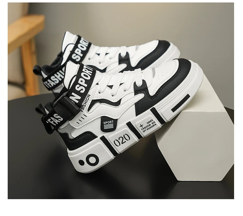 Children High Top Shoes Boys Sneaker Daily Walking Luxury Design Printed 6 To 12 Years Youth Boys Sports Shoes