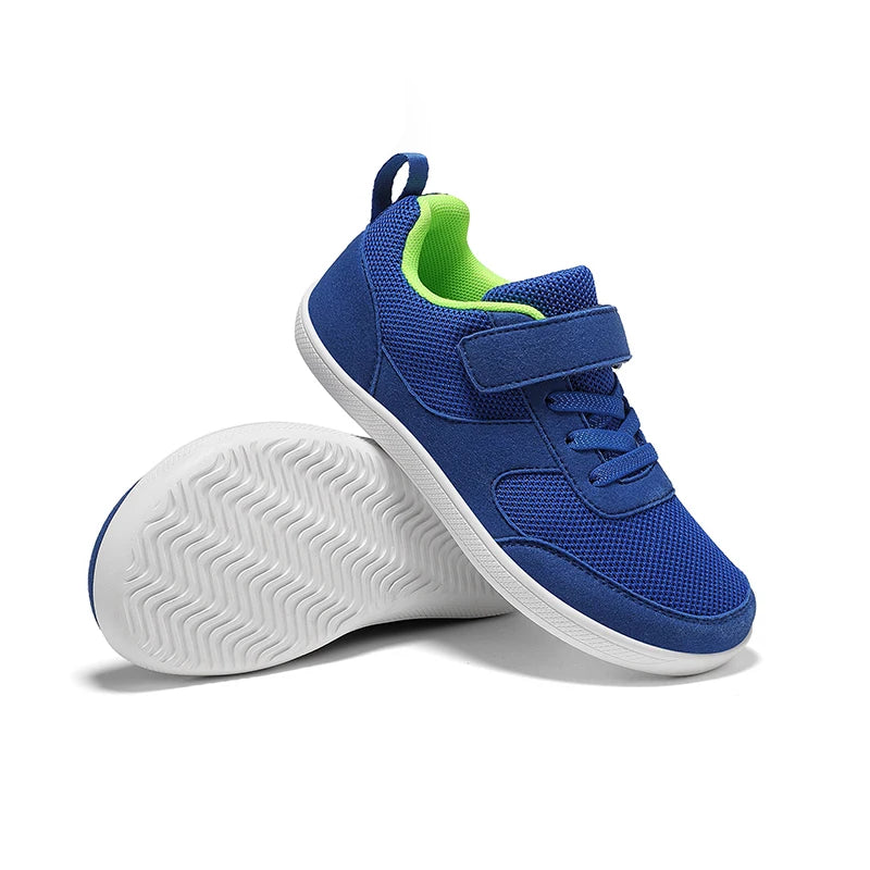 Kids Shoes Wide Toe Barefoot for Children Boys Girls Baby Sneakers Lightweight Hook&Loop Mesh Artificial Infant Toddler Tennis