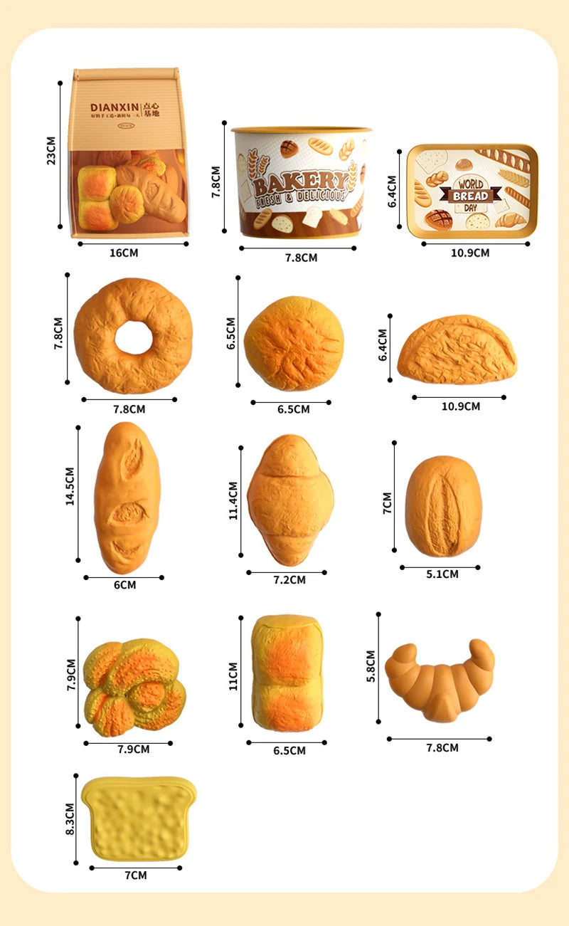 Children Pretend Play Kitchen Toys Sets Simulation Dessert Bread Food Cooking Games Play House Party Activities Games Girl Toys