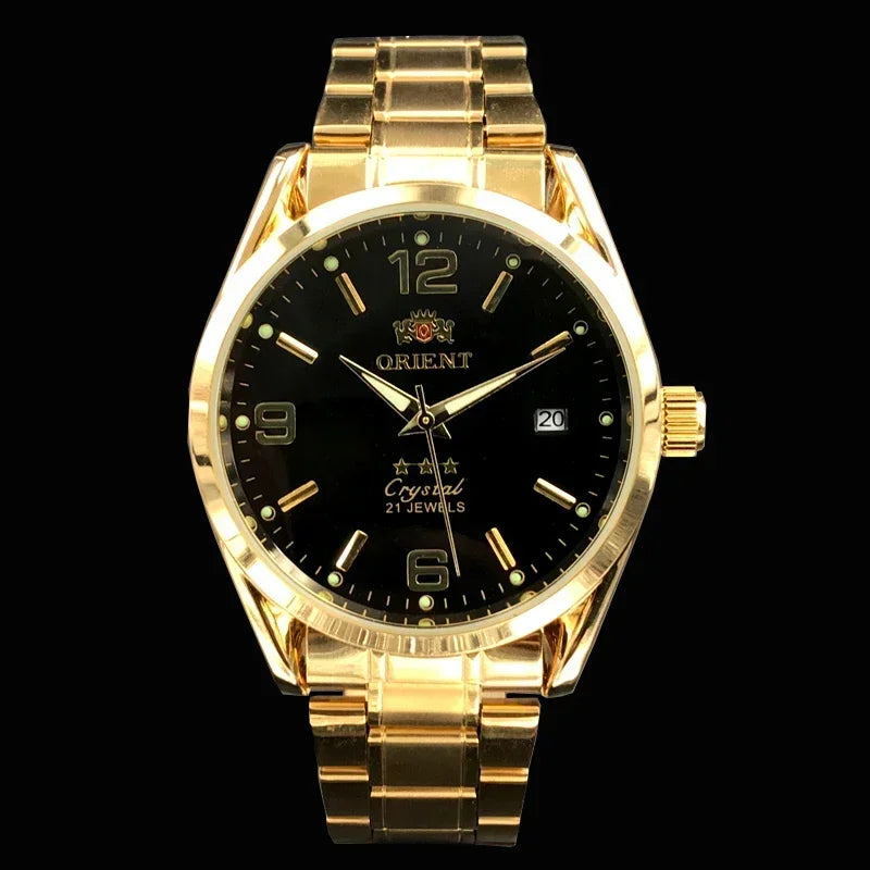 Orient Double Lion Watches High Quality Clock Brand New Top Men's Watch Multi-Function All-Steel Automatic Mechanical Tourbillon