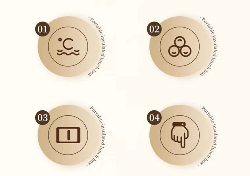 220V 110V Electric Lunch Box Stainless Steel Food Warmer Heating Bento Box 1L EU US Plug School Office Thermostatic Heater 18W