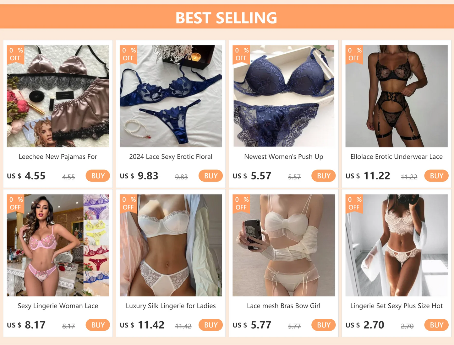 Newest Women's Push Up Embroidery Sexy Lace Floral Bra Sets Panties Underwear 5 Colors
