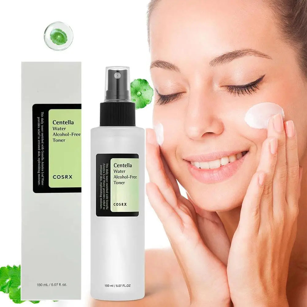 Centella Asiatica Skin Care Set Brightening Face Serum with Hyaluronic Acid Calming Toner Waterproof Sunscreen Moisturizing