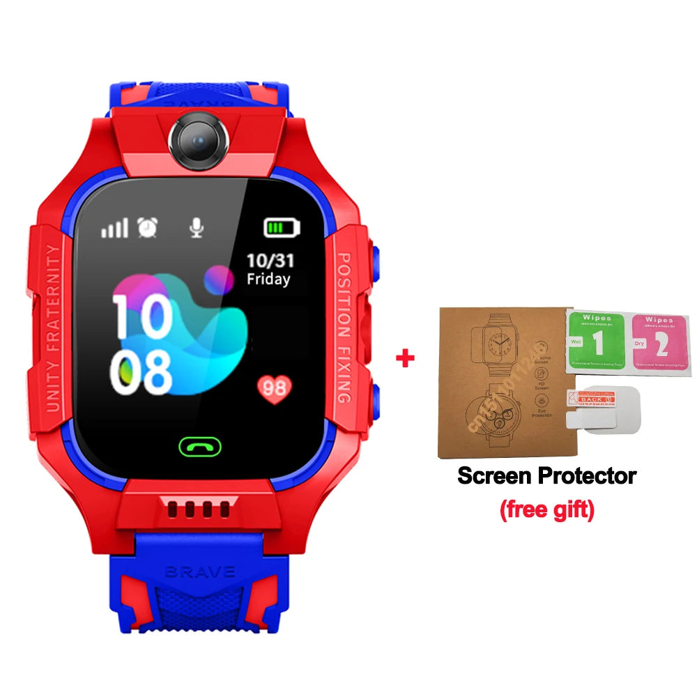 Smart Watch Kids 4g Sim Card SOS Tracker Call Phone Camera Voice Chat Photo Children Smartwatch Camera Boys Girls Birthday Gifts