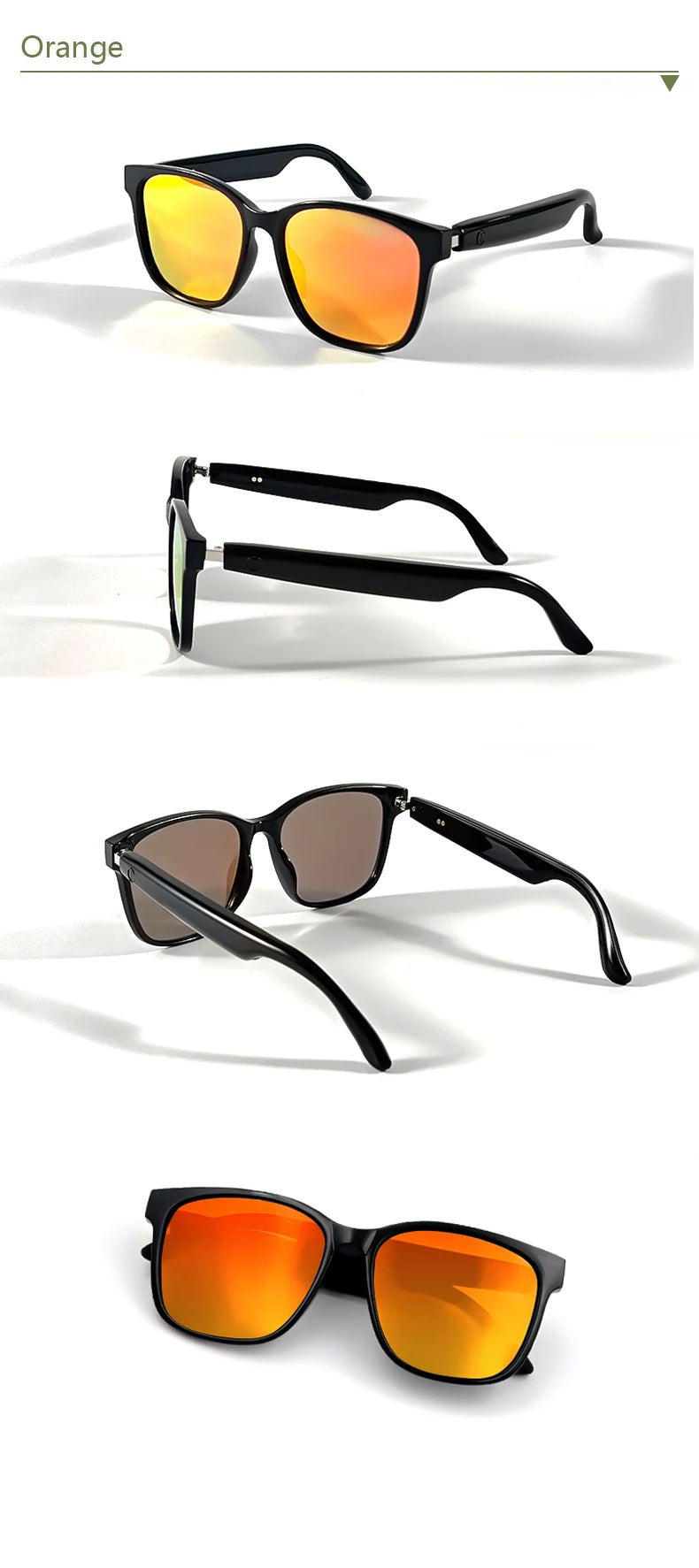 Smart Glasses Anti-blue Light Make Receive Calls Music Calling Noise Reduction UV400 Protection BT TWS Glasses Sports Women Gift