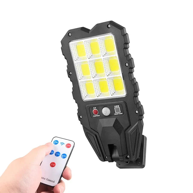 Solar Street Lights Outdoor, Solar Lamp With 3 Light Modes Waterproof Motion Sensor Security Lighting for Garden Patio Path Yard