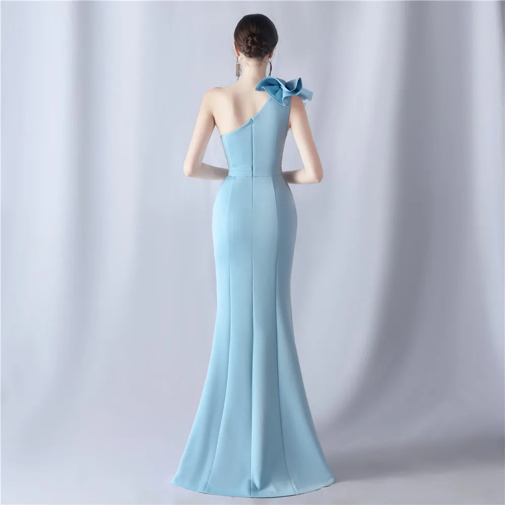 Women's Elegant Dresses for Prom Party Dress Evening Formal Gala Woman Luxury Special Events Occasion Chic Simple Satin 2024