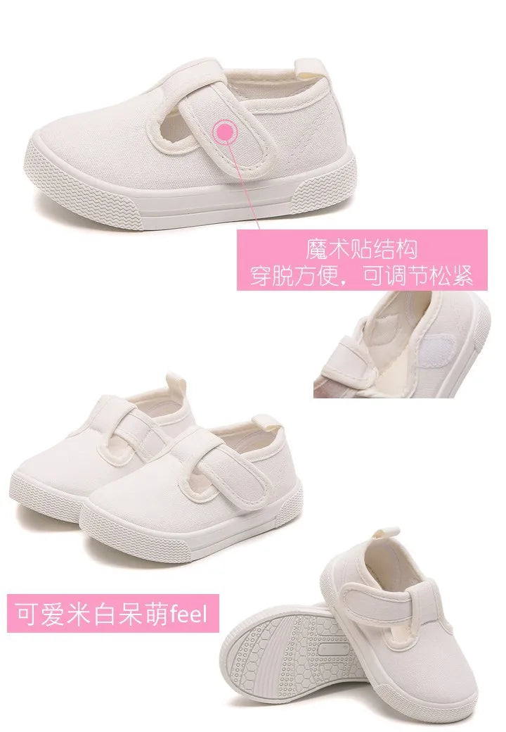 Kids Shoes 2023 Spring Autumn Children's Canvas Shoe Korean Solid Girl's Sneakers Soft Sole Toddler Shoes for Boy Tenis Infantil