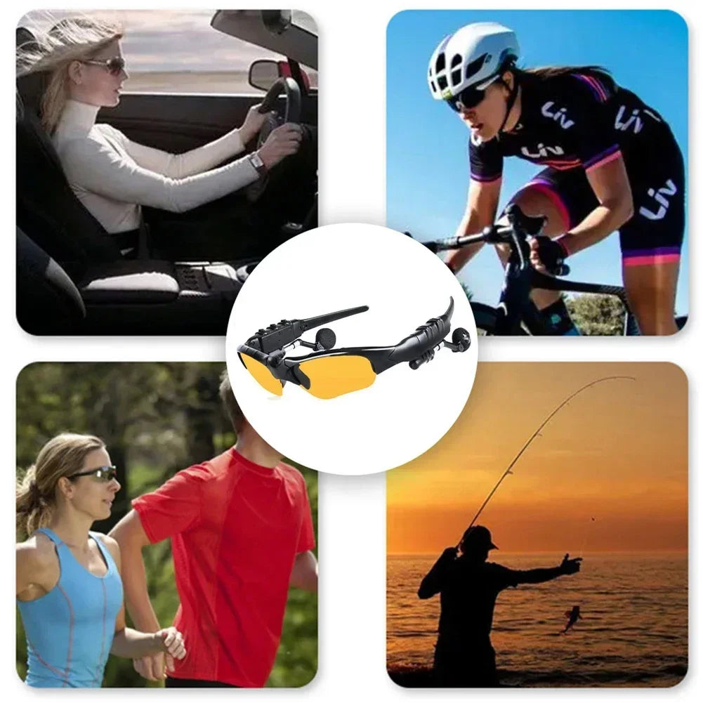5.0 Smart Bluetooth Audio Sun Glasses Cycling Driving Glasses Surround Sound Headphones Listen Music Call Polarized Sunglasses
