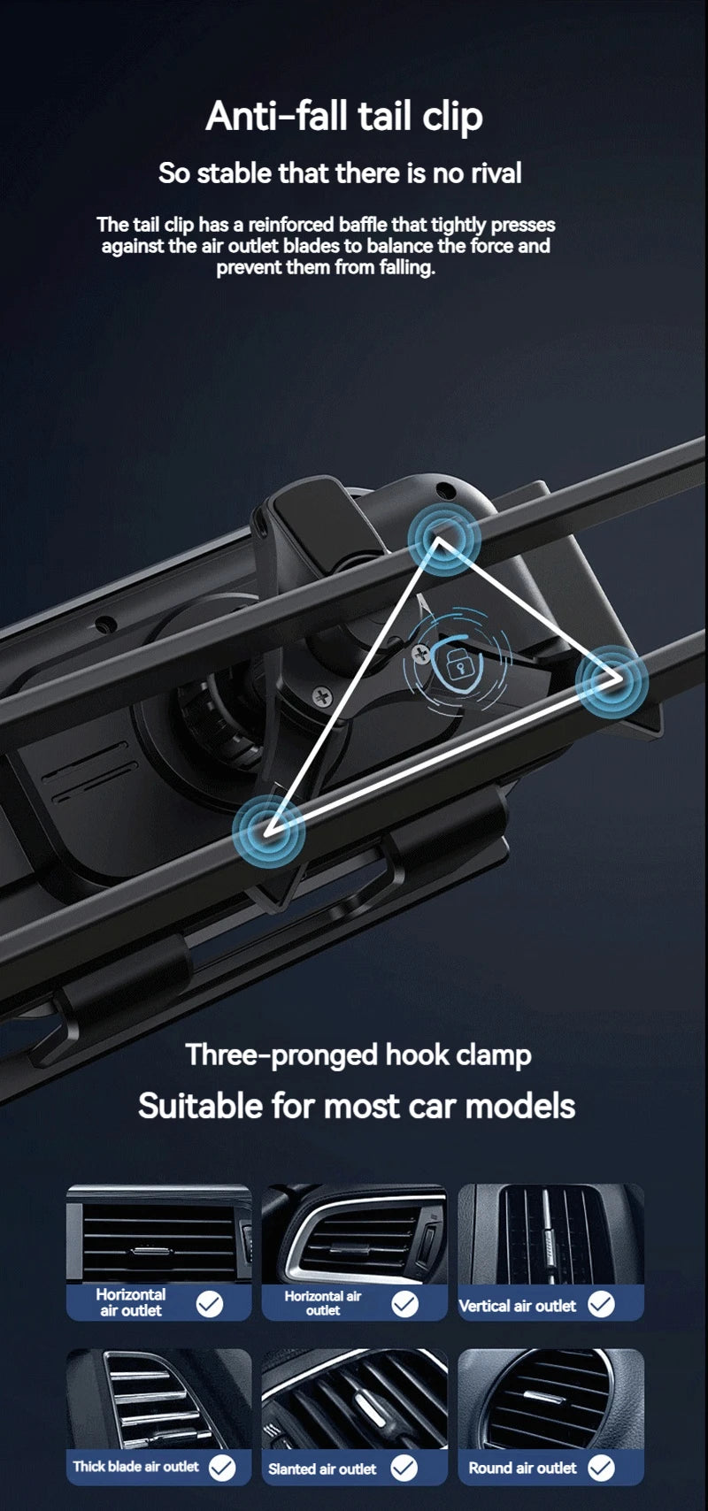 15W Universal Car Phone Wireless Charger Holder 360° Rotation Mount for Samsung Galaxy Fold 6 5 4 3 Z Flip S25 S24 Iphone 16 15