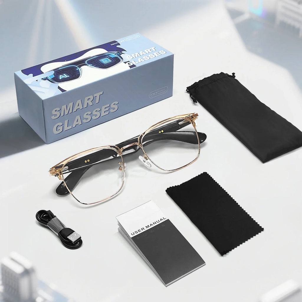 GT-33 smart glasses anti-blue light glassesTranslation Sunglasses Voice Remote Control Music Eyewear Waterproof Eyeglasses