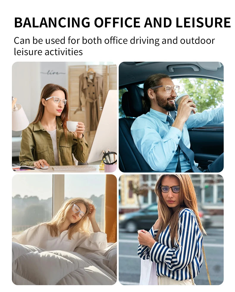 GS07Upgrade Smart Glasses With Camera Video Recording AI Photo Recognition Bluetooth Call Translation Voice Assistant Glasses