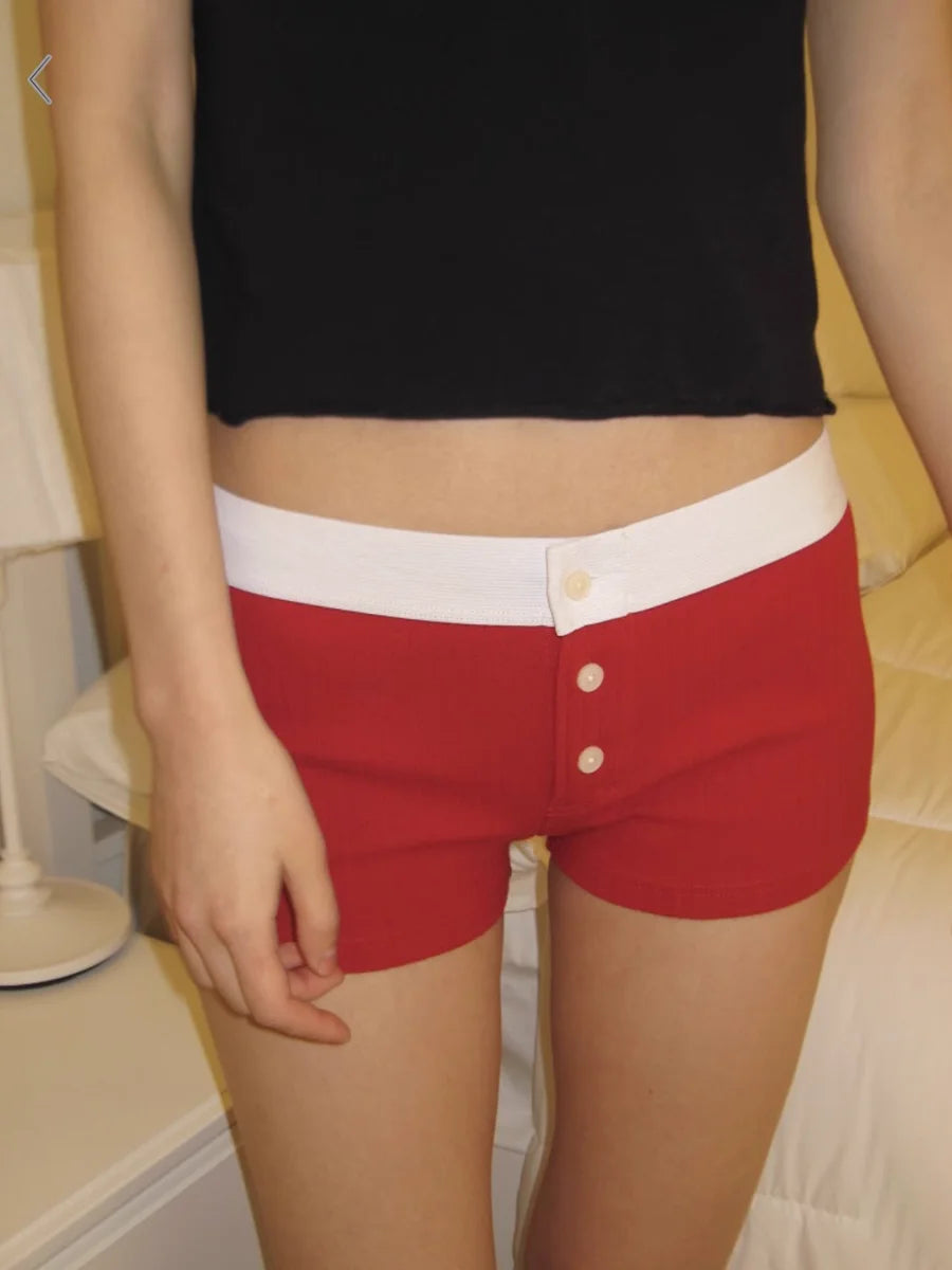 Purple Floral Print Home Shorts Summer Patchwork Elastic Waist Straight Short Pant Casual Cute Cotton Pants Woman Clothing