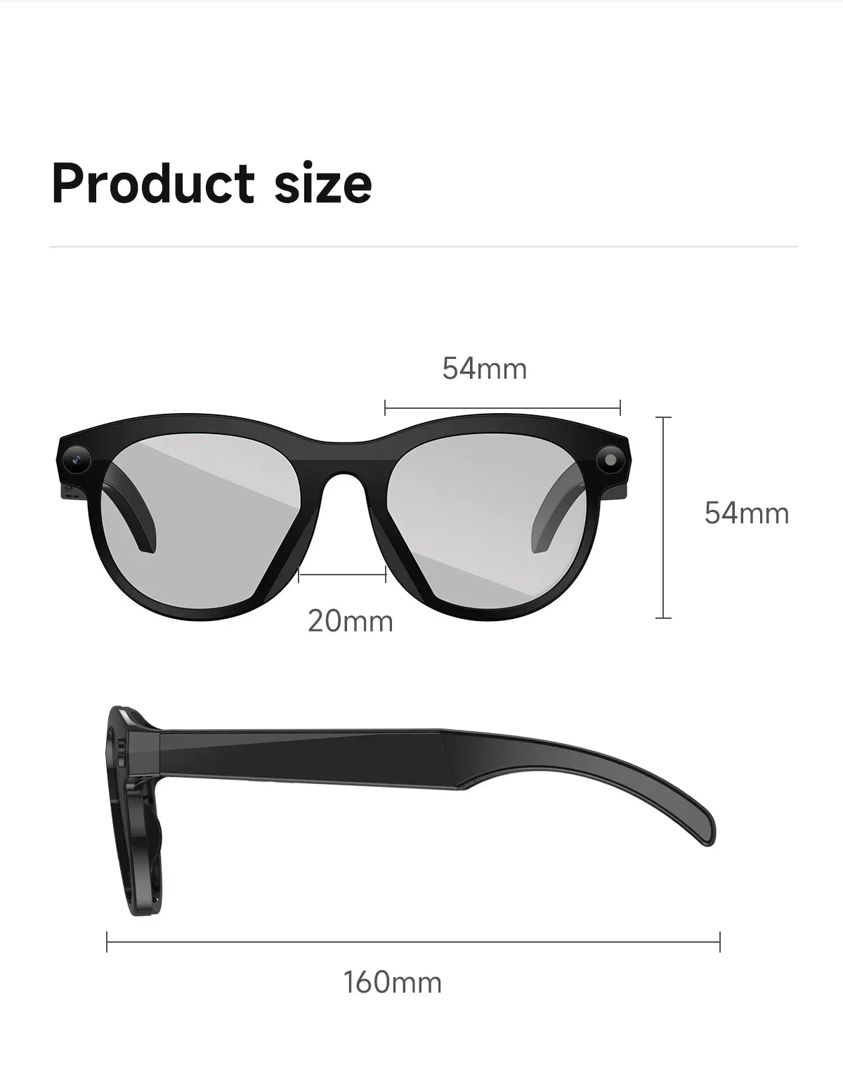 2025 Smart Glasses Photography Video AI Intelligent Interactive Translation Smart Sunglasses Bluetooth Call Music Play For IOS
