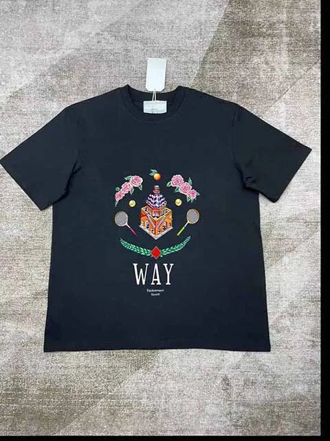 Top Version 1:1 Casinoblank Morocco Way Fruit Logo Printed Women Men T shirts Tops tees Oversized Men Cotton T shirt