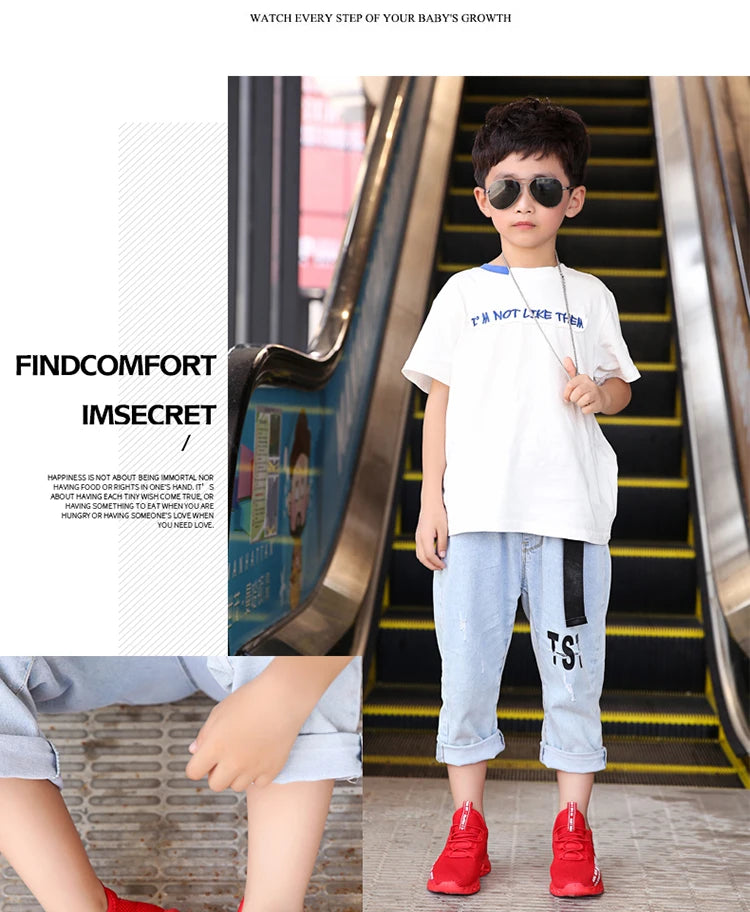 Kids Sports Shoes Boys Children Athletic Sneakers Mesh Lightweight Running Basketball Tennis School Outdoor Casual Shoes ﻿