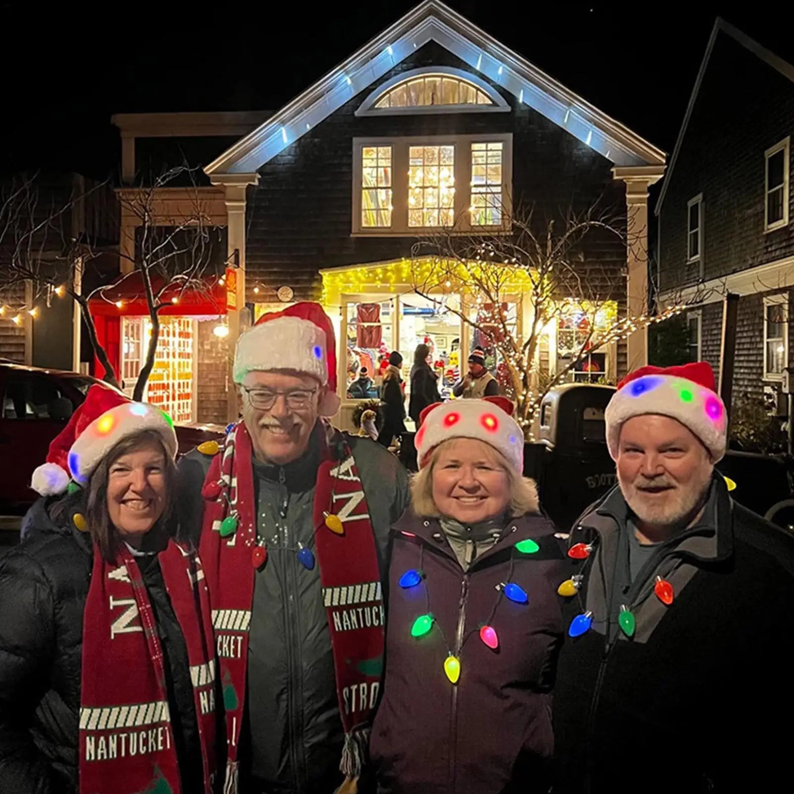 Christmas Hat Merry Christmas LED Light Hat New Year Ligthed Hat Red Santa Claus Hat for Kids Adult Xmas Gift Christmas decor