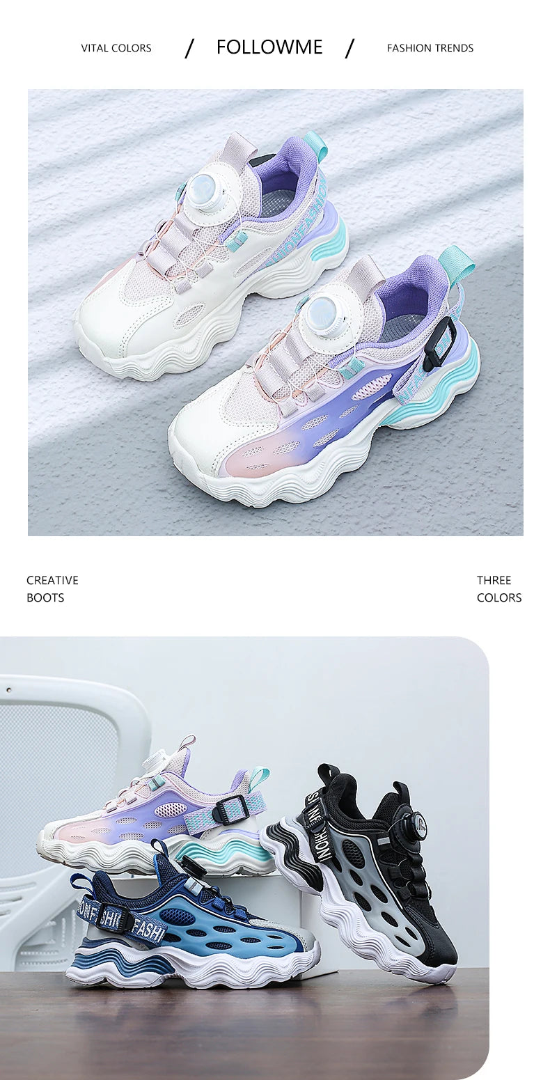 Kids Shoes for Boys Spring Summer 2025 New Casual Mesh Breathable Sneakers Platform Soft Comfortable Running Shoes for Children