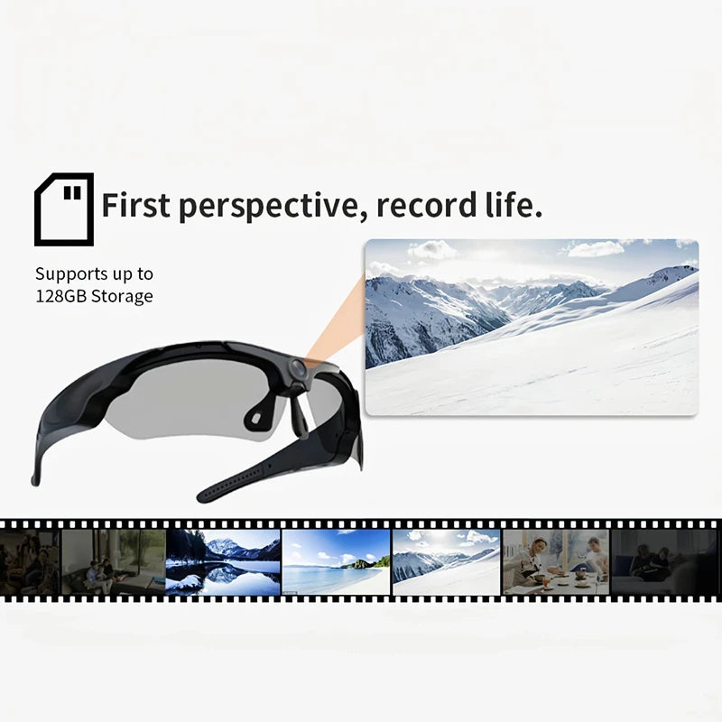 Xiaomi New Sunglasses With 1080p High-definition Mini Camera Smart Glasses Cycling Recorder Outdoor Sports Recording Goggles