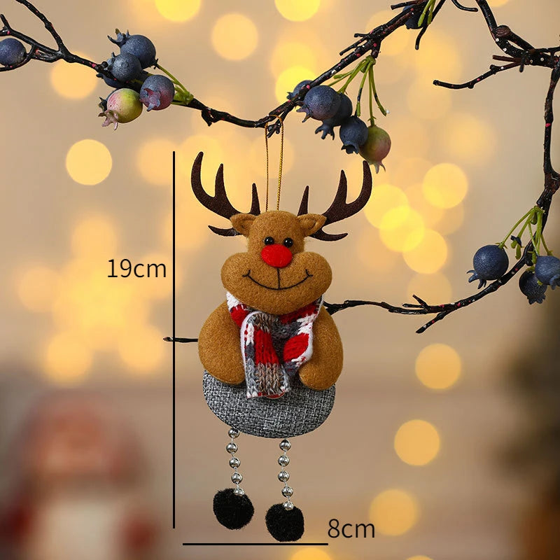 New Year 2025 Christmas Tree Decorations Cute Dolls