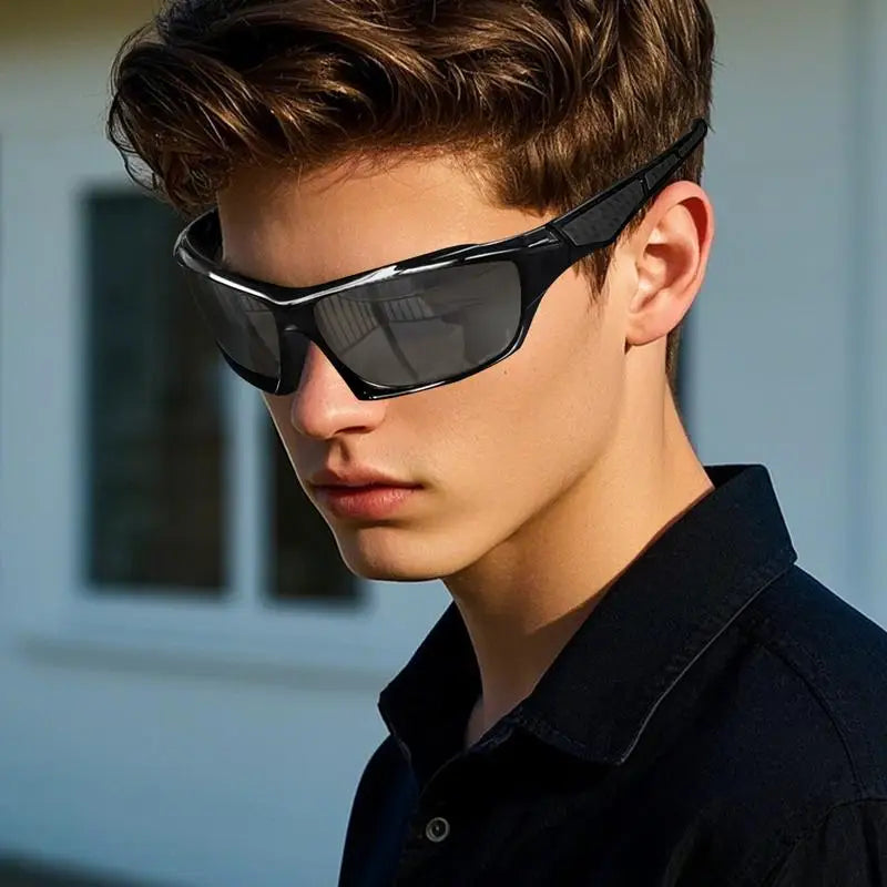 Polarized Sunglasses Men Comprehensive Protection Sun Glasses Comfortable Lightweight Frame Sport Eyeglasses for Driving Fishing