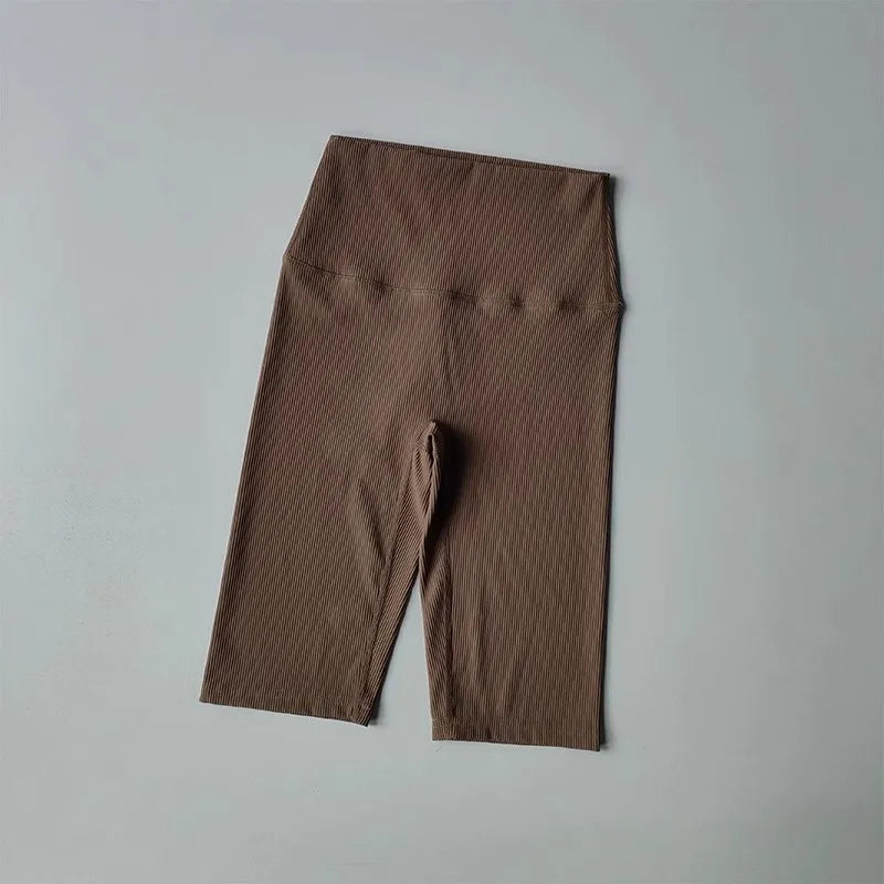 Women Shorts Sports For Women New Cycling Ribbed Jogging Fitness High Waist Push Up Gym Shorts Leggings  Yoga Shorts Short Pants